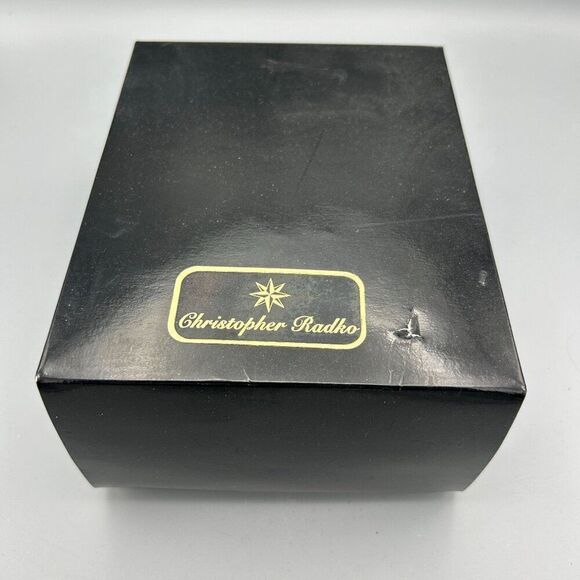 Christopher Radko Ornament‎ with Box Santa Sleigh Glass Trim A Tree-O Glitter - Picture 11 of 14